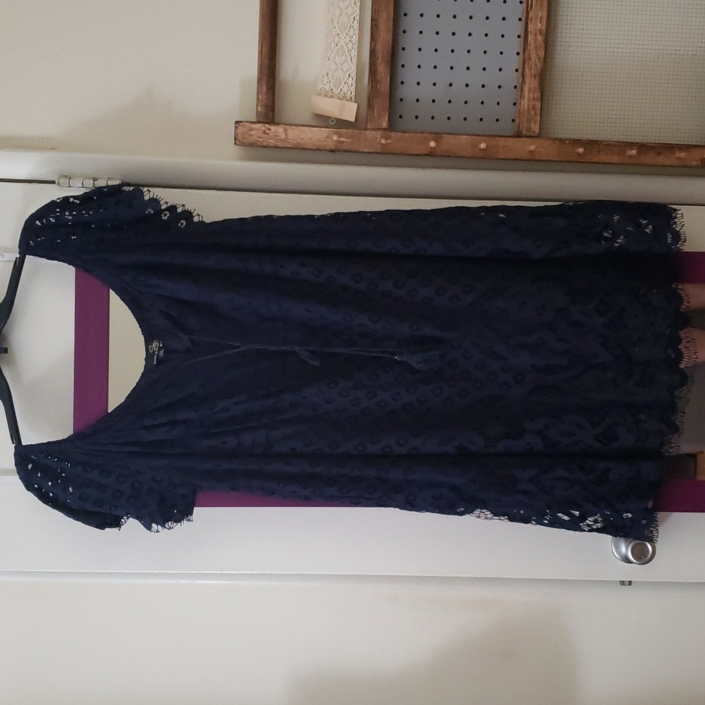 Navy boho dress